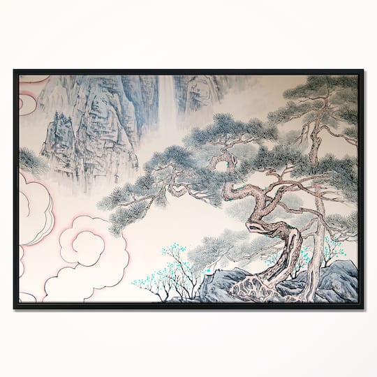 Designart - Chinese Blue Tree Art